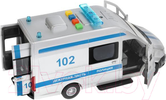 Изображение товара Автомобиль игрушечный Технопарк Ford Transit Полиция / TRANSITVAN-22PLPOL-SR