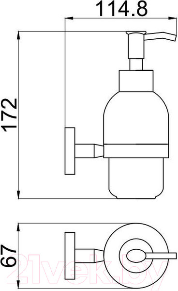 Изображение товара Дозатор для жидкого мыла Allen Brau Priority 6.31006-BN / 265406
