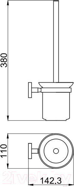 Изображение товара Ершик для унитаза Allen Brau Priority 6.31008-31 / 265413
