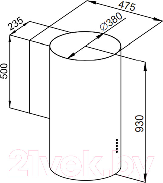 Изображение товара Вытяжка коробчатая HOMSair Fly 1000SD 39 (нержавеющая сталь)