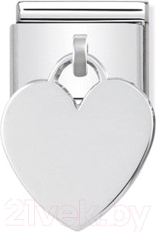 Изображение товара Звено для браслета NominatioN Подвеска Сердце для гравировки 331801/02
