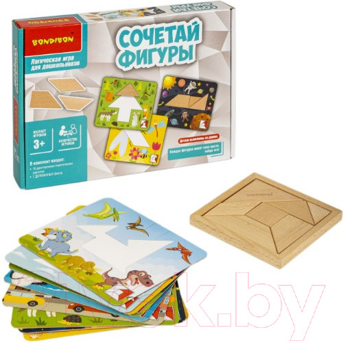 Изображение товара Развивающая игра Bondibon Сочетай фигуры / ВВ4883