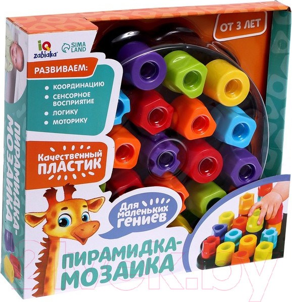 Изображение товара Сортер Zabiaka Мозаика по методике Монтессори / 3842054