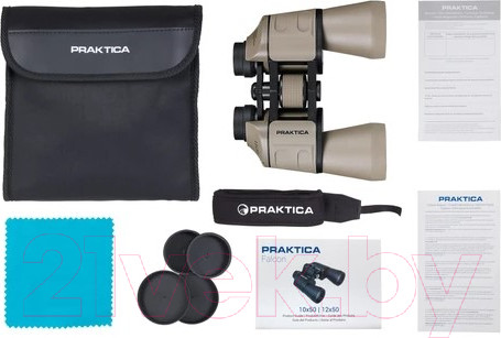 Изображение товара Бинокль Praktica Falcon 12x50 / PRA202 (песочный)
