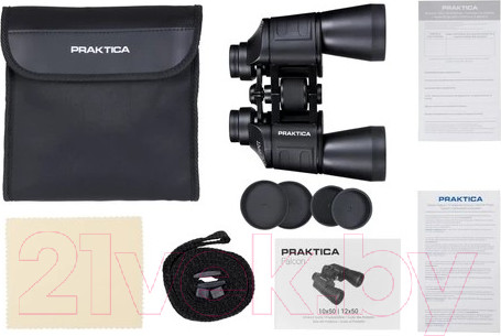 Изображение товара Бинокль Praktica Falcon 12x50 / PRA081 (черный)