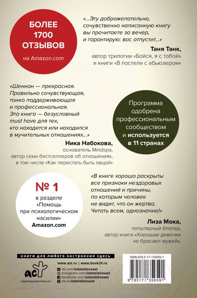 Изображение товара Книга АСТ Невидимые шрамы. Как распознать психологическое насилие (Шеннон Т.)