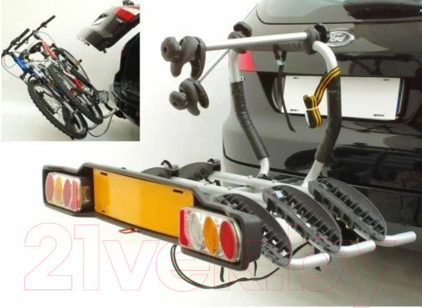 Изображение товара Автомобильное крепление для велосипеда Peruzzo Siena / 668/3-PRZ (серебристый/черный)