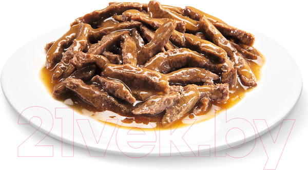 Изображение товара Влажный корм для кошек Perfect Fit Для взрослых с чувствительным пищеварением. Индейка в соусе (75г)