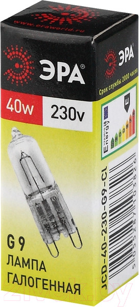 Изображение товара Лампа ЭРА G9-JCD-40-230V-CL / C0027378