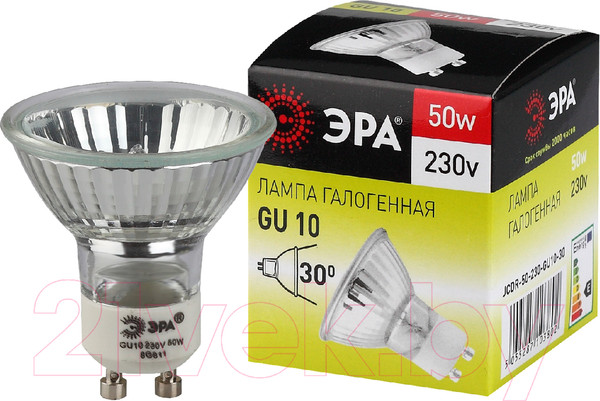 Изображение товара Лампа ЭРА GU10-JCDR MR16-50W-230V / C0027386