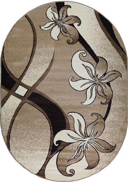 Изображение товара Ковер Витебские ковры Эспрессо овал f1673z7 (2x4)