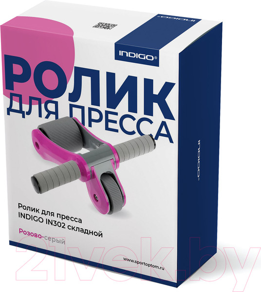 Изображение товара Ролик для пресса Indigo Sport IN302 (розовый/серый)