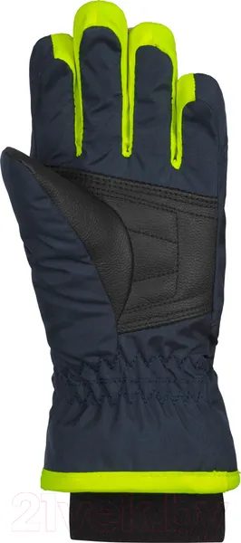 Перчатки лыжные Reusch Kids Dress / 4885105 0955 (р-р 0, Blue/Safety Yellow) — фото 6