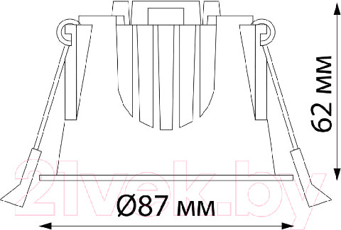 Изображение товара Точечный светильник Novotech Spot 358690 (белый)