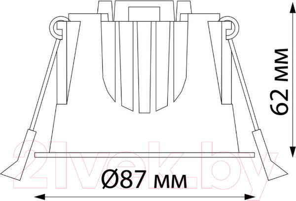 Изображение товара Точечный светильник Novotech Spot 358689 (белый/хром)