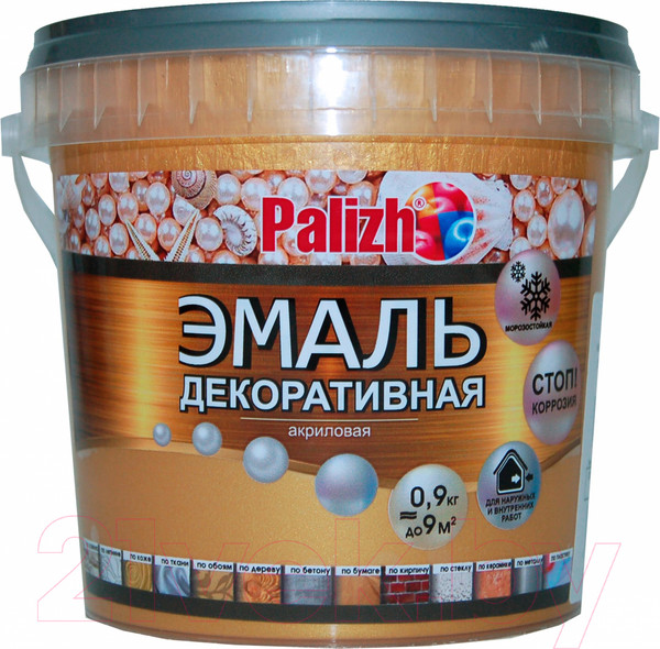 Изображение товара Эмаль Palizh Декоративная (900г, античное золото)