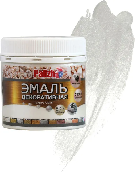 Изображение товара Эмаль Palizh Декоративная (150г, белый жемчуг)