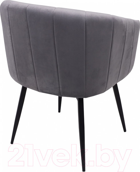 Изображение товара Стул AksHome Melon (серый велюр/черный)