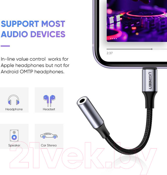 Изображение товара Адаптер Ugreen US211 / 30756 (черный)