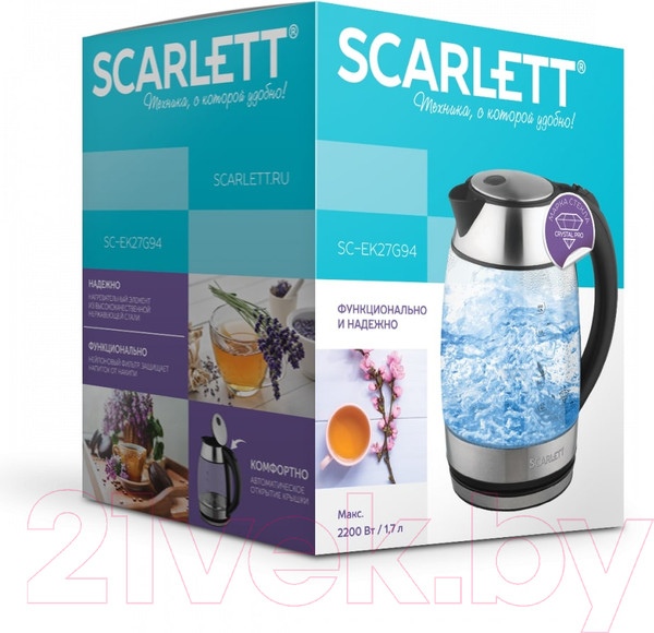 Изображение товара Электрочайник Scarlett SC-EK27G94