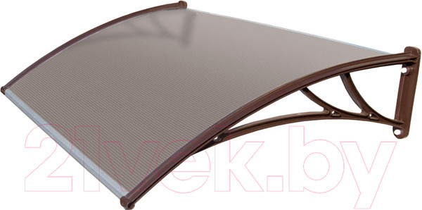 Изображение товара Козырек Krovent Faracs КК-ПБ 1500мм (бронзовый/коричневый)