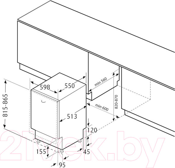 Изображение товара Посудомоечная машина Krona Brenta 60 BI / 00001359