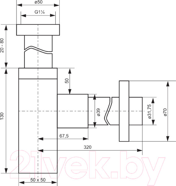 Изображение товара Сифон Deante NHC 032K