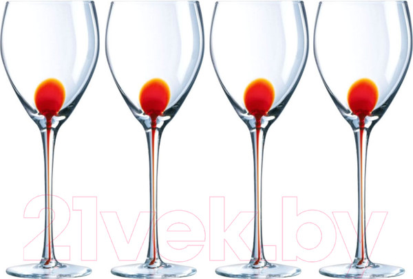 Изображение товара Набор бокалов Luminarc Drip red C9510 (4шт)