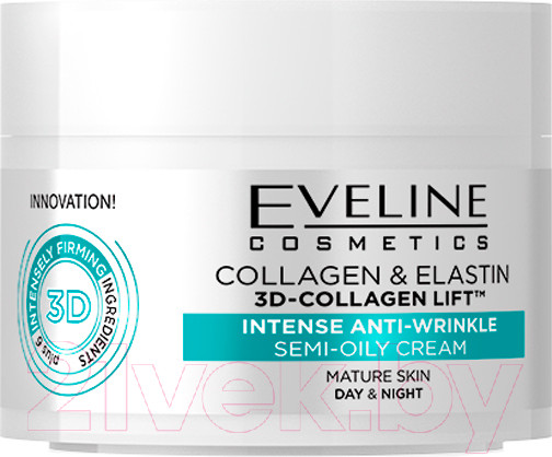 Изображение товара Крем для лица Eveline Cosmetics Коллаген и эластин активное омоложение для зрелой кожи (50мл)