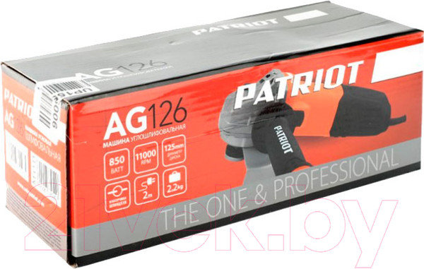 Изображение товара Угловая шлифовальная машина PATRIOT AG 126