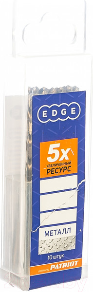 Изображение товара Набор сверл PATRIOT Edge по металлу 4.0мм (10шт)