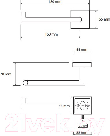 Изображение товара Держатель для туалетной бумаги Bemeta Beta 132212032L