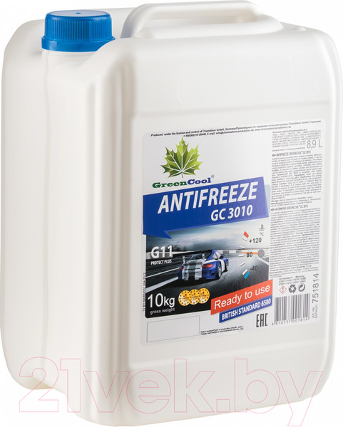 Изображение товара Антифриз GreenCool GC3010 G11 / 751814 (10кг)