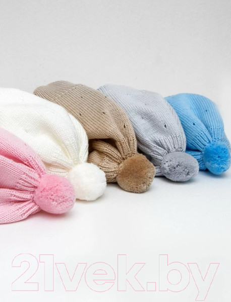 Изображение товара Шапочка для малышей Amarobaby Pure Love Cutie / AB-OD21-PLС16/19-40 (голубой, р. 40-42)