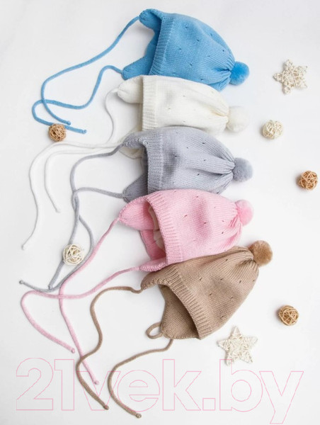 Изображение товара Шапочка для малышей Amarobaby Pure Love Cutie / AB-OD21-PLС16/19-46 (голубой, р. 46-48)