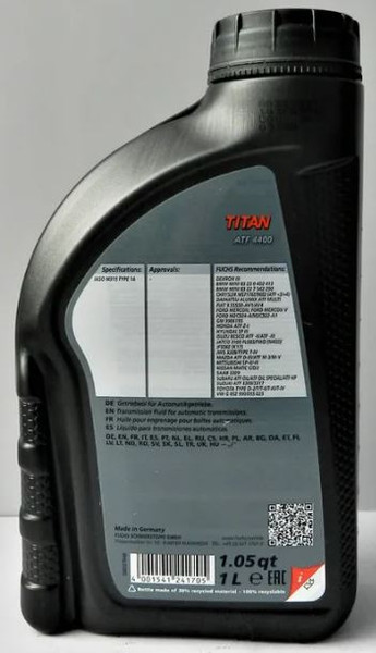 Изображение товара Трансмиссионное масло Fuchs Titan ATF 4400 / 601411823 (1л)