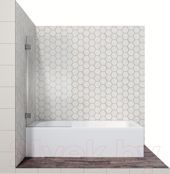 Изображение товара Стеклянная шторка для ванны Ambassador Bath Screens 70x140 / 16041101