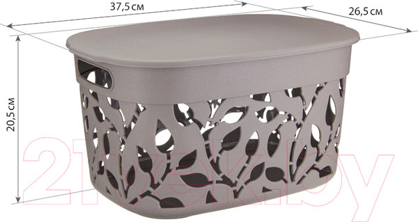 Изображение товара Корзина Idea Флора / М2363 (французский серый)