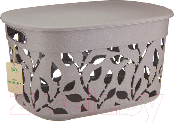 Изображение товара Корзина Idea Флора / М2363 (французский серый)
