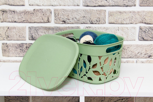 Изображение товара Корзина Idea Флора / М2362 (мята)
