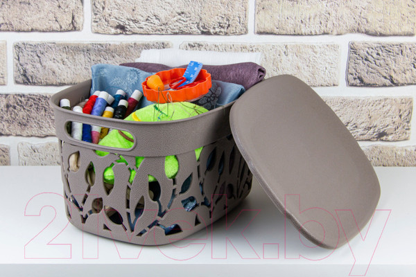 Изображение товара Корзина Idea Флора / М2362 (французский серый)