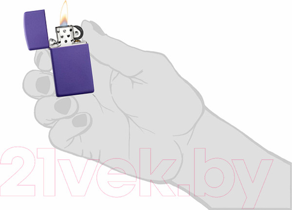 Изображение товара Зажигалка Zippo Slim / 1637 (фиолетовый)