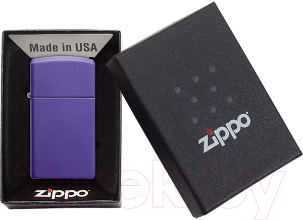 Изображение товара Зажигалка Zippo Slim / 1637 (фиолетовый)