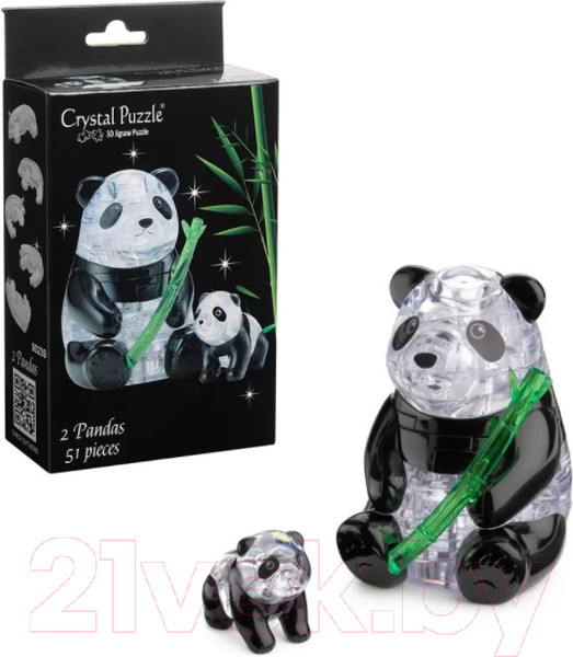 Изображение товара 3D-пазл Crystal Puzzle Две панды / 90239