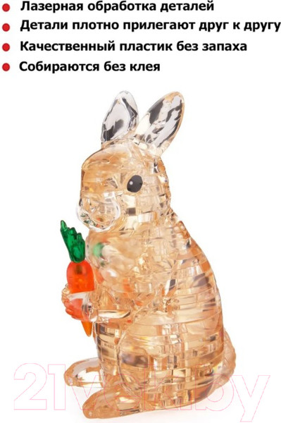 Изображение товара 3D-пазл Crystal Puzzle Кролик / 90159