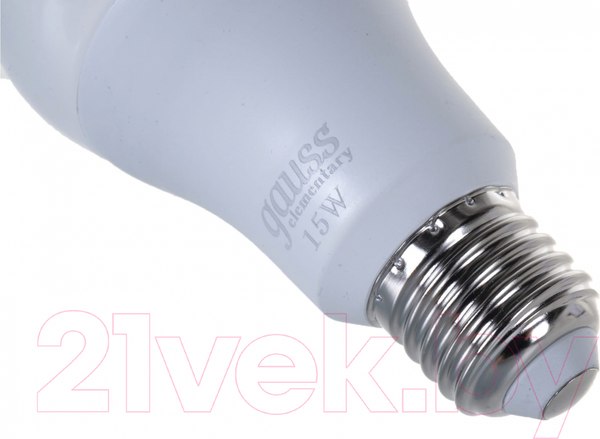 Изображение товара Лампа Gauss Elementary E27 15W 6500K / 23235