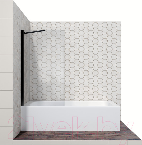 Изображение товара Стеклянная шторка для ванны Ambassador Bath Screens 80x140 / 16041207