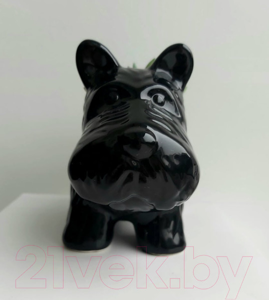 Изображение товара Кашпо Нашы майстры Собачка / 1030-2 (черный)