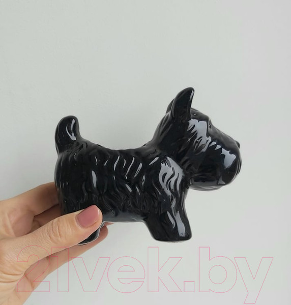 Изображение товара Кашпо Нашы майстры Собачка / 1030-2 (черный)