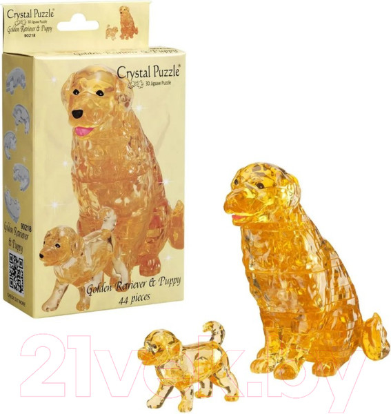 Изображение товара 3D-пазл Crystal Puzzle Два лабрадора / 90218